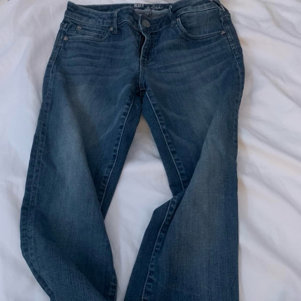 kut women’s jeans half cut